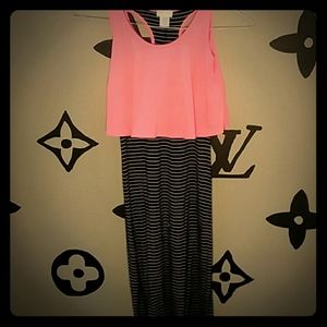 Kids Striped Maxi Dress